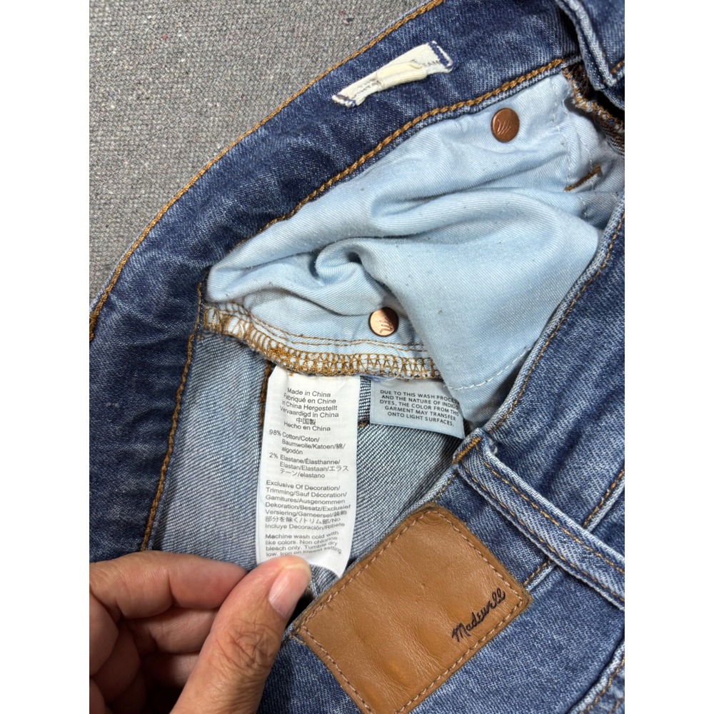 Madewell The Perfect Vintage Crop Jean Womens 28 Excellent Button Fly High Rise - Picture 5 of 9